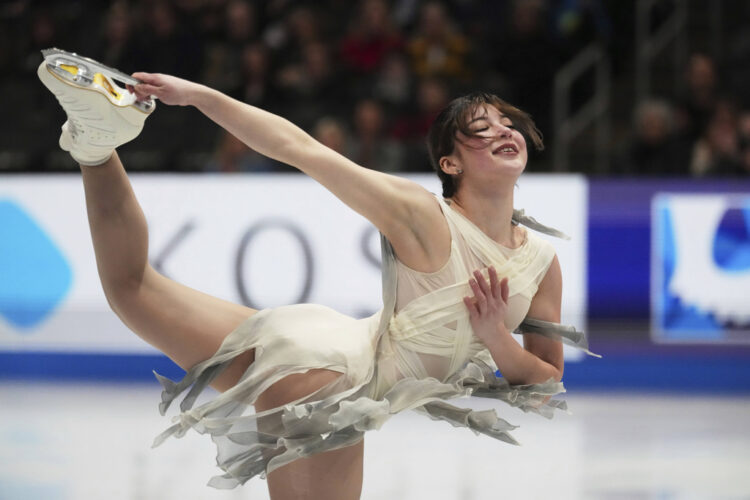 American figure skater Alysa Liu takes the lead on the opening night of the world championships